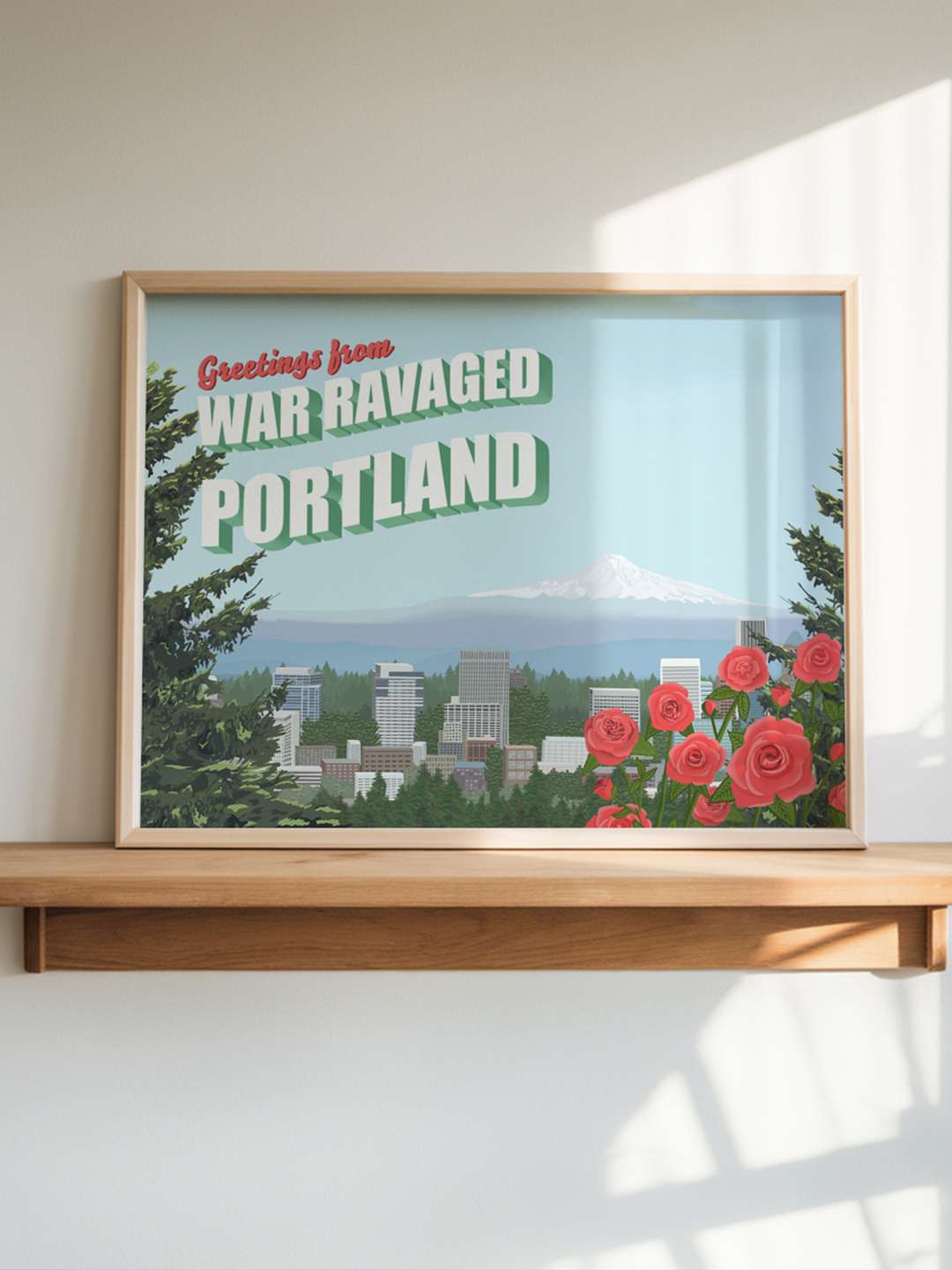 Greetings from War Ravaged Portland 8x10 Poster - JessBecauseArtCo